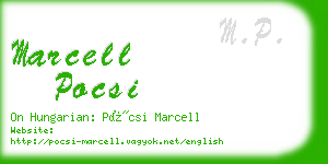 marcell pocsi business card